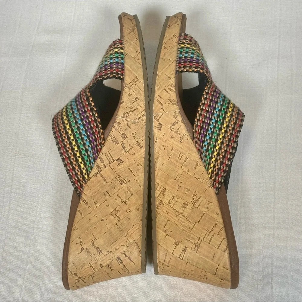 Skechers Beverlee - Delighted Heeled Wedge Sandal-Multicolored-Women Size 9